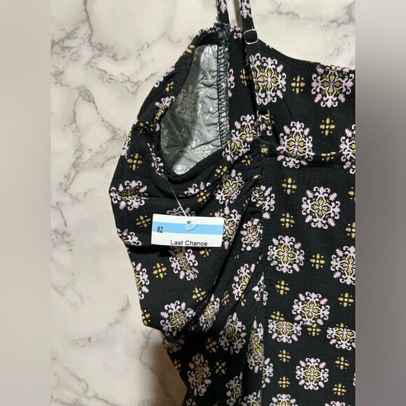 Free People Center Of Attention Mini Dress in Black Combo - Picture 4 of 9